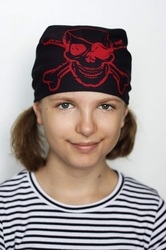 Šátek pirát červená
